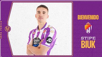 Biuk, anunciado como fichaje del Real Valladolid.