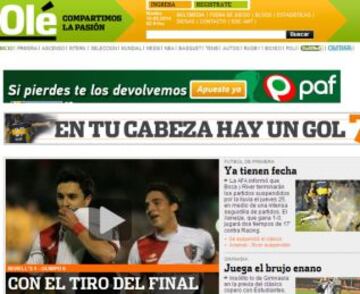 Portadas de la prensa extranjera