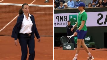 El enorme gesto de Sinner con Alcaraz con el partido ardiendo