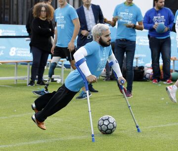 Raúl, Roberto Carlos y Del Bosque lanzan penaltis por la inclusión