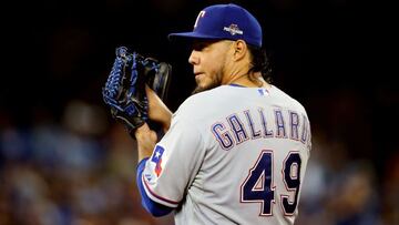 Yovani Gallardo, el pitcher titular durante su etapa con Texas Rangers.