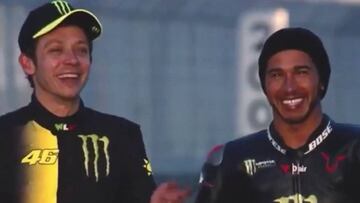 Ya hay vídeo del intercambio entre Rossi y Hamilton