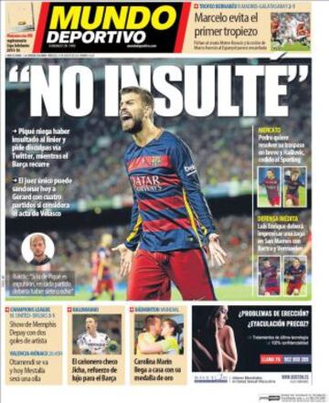 Portadas de la prensa deportiva