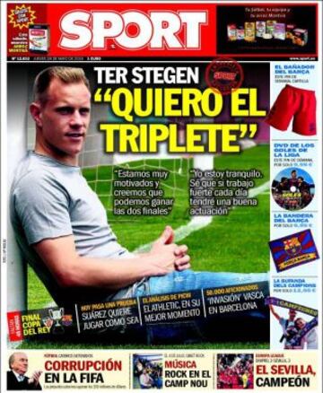 Portadas de la prensa deportiva
