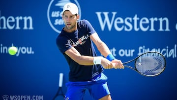 Alarma: Djokovic renuncia al dobles por dolor en el cuello