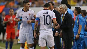 José Pékerman, técnico de la Selección Colombia, se mostró decepcionado tras caer en semifinales de la Copa América Centenario frente a Chile.