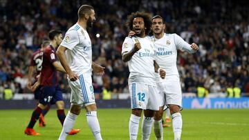 Celebraci&oacute;n del gol de Marcelo.