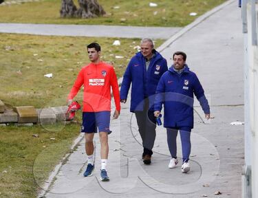 Morata ya se entrena en la ciudad deportiva del Atlético