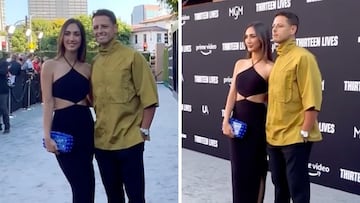 Chicharito Hernández y su novia, juntos en una alfombra roja