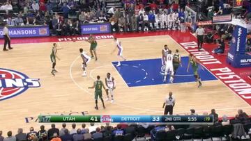 Resumen de Detroit Pistons-Utah Jazz