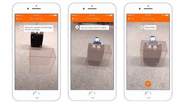 La función AR en la app iOS de easyJet