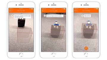 La funci&oacute;n AR en la app iOS de easyJet