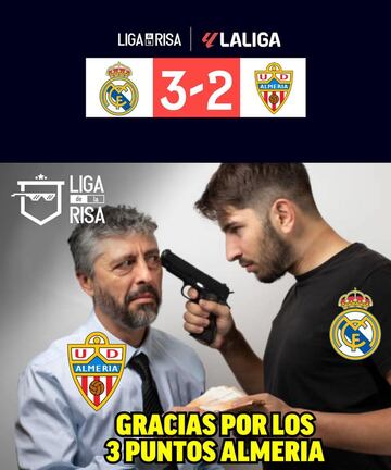 Aluvión de memes tras la polémica del Madrid - Almería