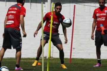 El primer día de trabajo de los seleccionados en Juan Pinto Durán.