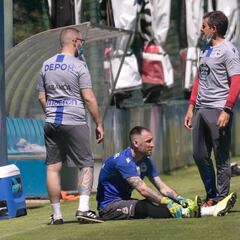 Dani Giménez está tocado y Jovanovic podría debutar