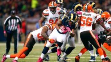 Todd Gurley fue una pesadilla para la defensa de los Browns.