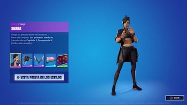 Club de Fortnite noviembre 2021: skin Sierra y sus objetos ya disponibles