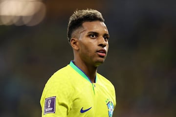 Rodrygo, con Brasil, durante el Mundial de Qatar 2022.