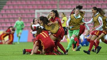 Espa&ntilde;a celebr&oacute; el pase a la final contra Finlandia.