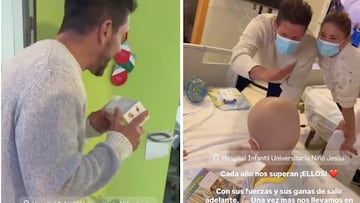Simeone y Carla Pereyra reparten regalos a los ni?os del Hospital Ni?o Jes¨²s
