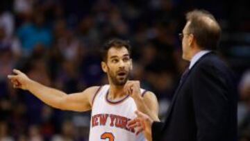 José Manuel Calderon con los New York Knicks.
