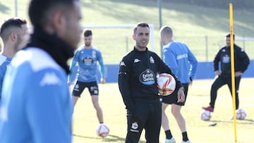 Borja Jiménez no quiere distracciones para el Deportivo pensando en el SD Logroñés.