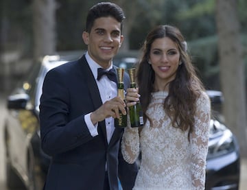 Marc bartra y Melissa han contraído matrimonio en una mansión construida en 1952 en Argentona