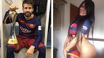 Gerard Piqu&eacute; y Miss Bumbum (Instagram)