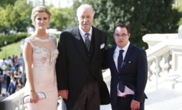 Vicente del Bosque junto a sus hijos Gema y Álvaro.