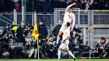 Cristiano celebra el gol que consigui&oacute; el pasado domingo ante la Roma y que fue decisivo para la victoria &lsquo;bianconera&rsquo; en el estadio Ol&iacute;mpico.