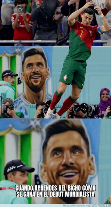 Cristiano Ronaldo, protagonista de los memes de la jornada mundialista