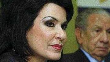 <b>CON SAMARANCH.</B> Gianna Angelopoulos, con el ex presidente del COI.