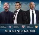 Simeone, Valverde o Jémez, 'Mejor Entrenador' de la 13-14