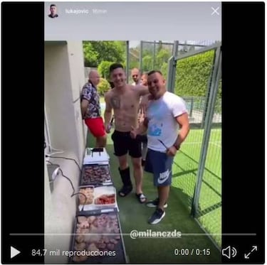 Injured Jovic rattles Real Madrid for attending a barbecue with friends