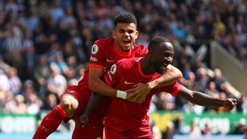 Luis Díaz, extremo colombiano en el Newcastle - Liverpool