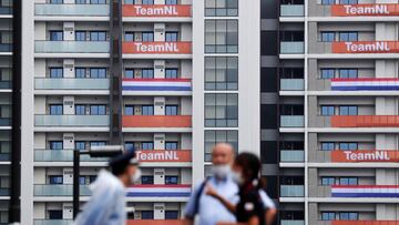 Imagen de los alojamientos donde se hospedará el equipo de Países Bajos en la Villa Olímpica para los Juegos Olímpicos de Tokio 2020.