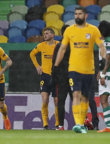 Lucas Hernández sufrió un golpe en el rostro.