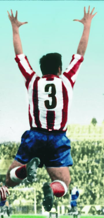 En el último partido de liga de la temporada 69/70 el Atlético de Madrid se proclamaba Campeón de Liga. Isacio Calleja saltaba eufórico