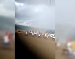 Impresionante tromba marina sorprende a vacacionistas en Veracruz