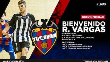 El Levante UD FS anunci&oacute; el fichaje de Ram&oacute;n Vargas.
