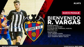 El Levante UD FS anunció el fichaje de Ramón Vargas.