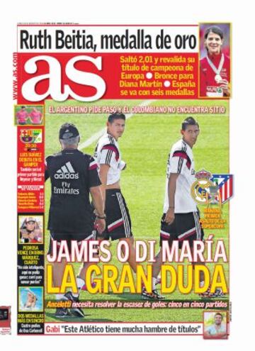 Las portadas de AS de agosto