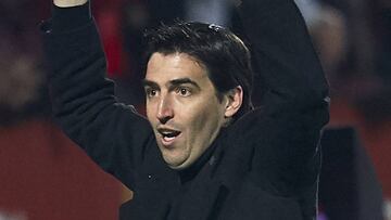 Iraola, entrenador del Mirandés.
