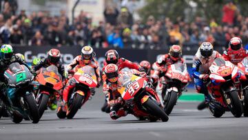 Salida del GP de Francia 2019.