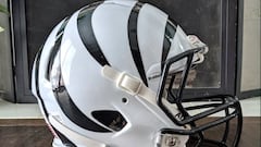 The Cincinnati Bengals haven't released an official design yet, but will where white helmets in 2022 with the NFL helmet rule change.