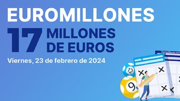 Euromillones: comprobar los resultados del sorteo de hoy, viernes 23 de febrero