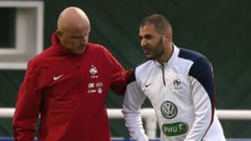 Benzema, duda ante Armenia por un golpe menor en el pie