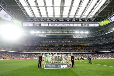 El once inicial del Real Madrid. 
