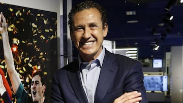 El exfutbolista y exentrenador argentino del Real Madrid, Jorge Valdano.