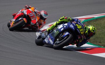 Marc Márquez y Valentino Rossi. 